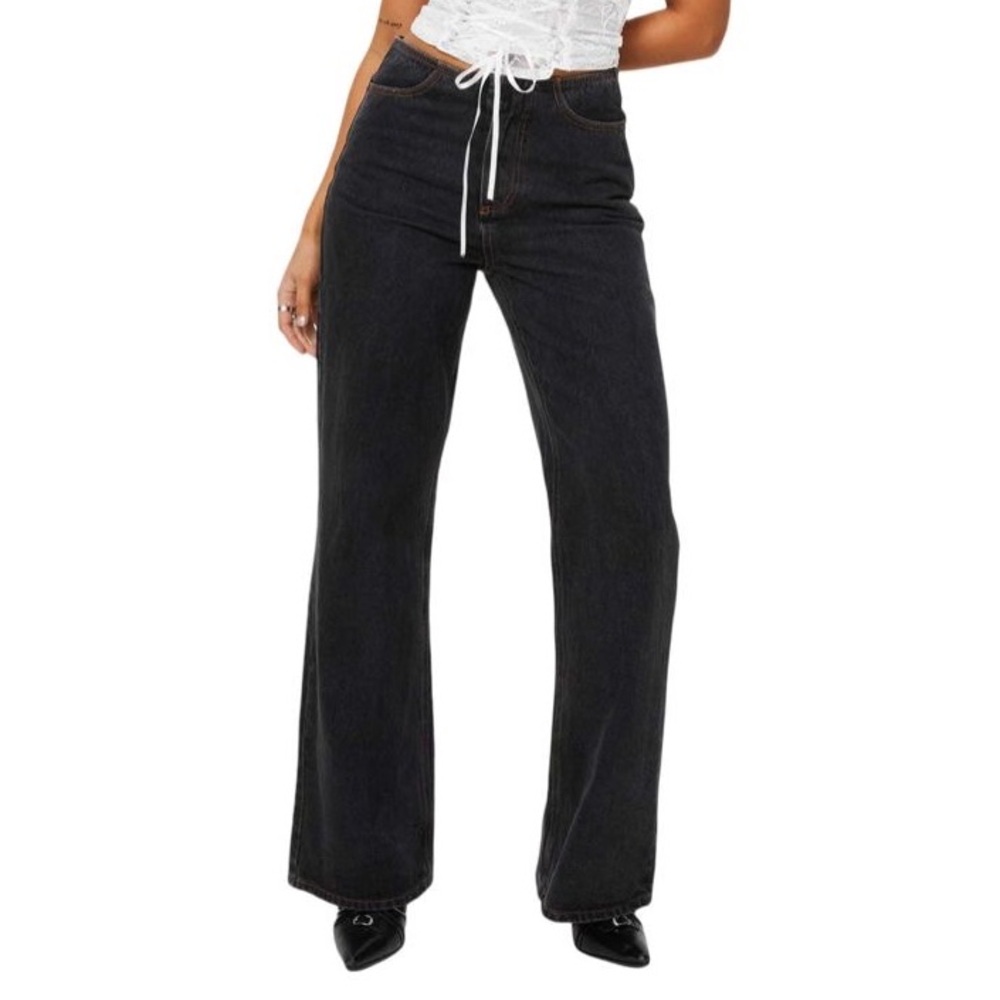 Lioness Practical Magic Jeans NWT | Charcoal | Size 4/S Y2K Baggy Grunge Edgy